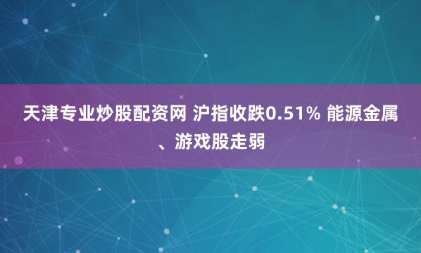 天津专业炒股配资网 沪指收跌0.51% 能源金属、游戏股走弱