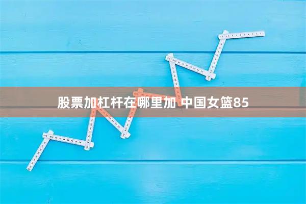 股票加杠杆在哪里加 中国女篮85